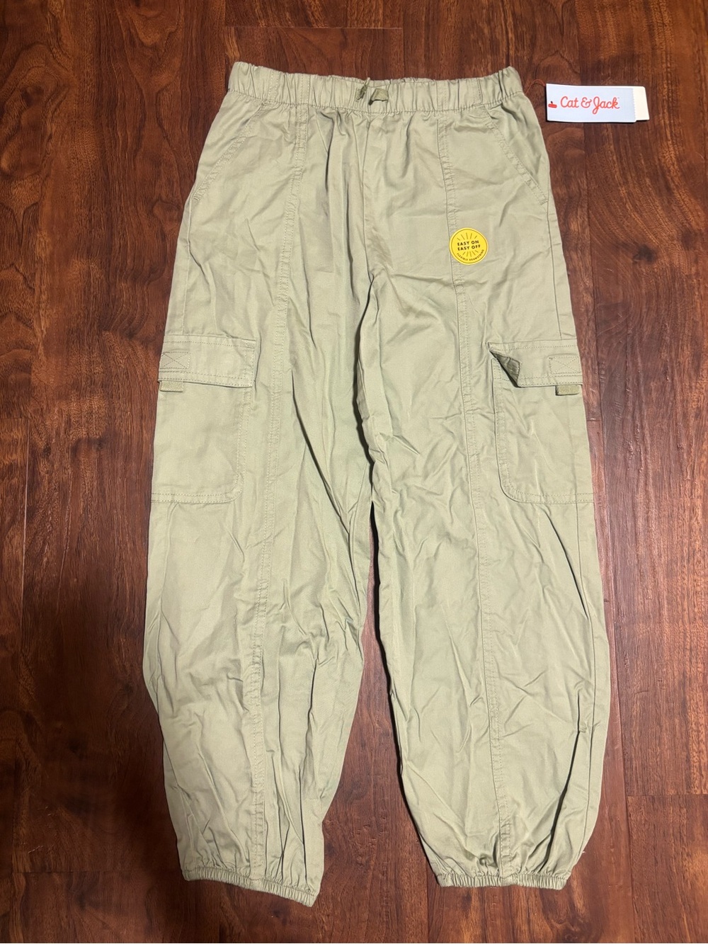 Cat & Jack Girls’ Cargo Pants - Dusted Olive S